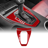 Fibre de carbone pour accessoires intérieurs Ford Mustang 2024-2025, autocollant souple pour voitures conduite à gauche et à droite, panneau de changement de vitesse automatique et manuel