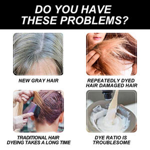 High Quality <b>Black</b> and <b>Brown</b> <b>Dye</b> Function Cream Comb Included Fruit <b>Hair</b> <b>Dye</b> Cream For Home Use - Product Image 3