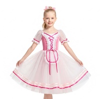 Costume de tutu de ballet professionnel pour enfants Unstoppable Daughter Echo, robe longue rose pour spectacle et danse sur scène, ODM OEM