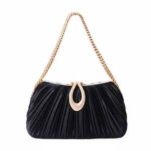 Sacs de fête de fiançailles avec fermoir en diamant, en velours, avec bandoulière et chaîne, style vintage - Product Image 1