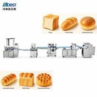 Ligne de production entièrement automatique à grande vitesse pour pains français, gâteaux et baguettes, avec machine à former les baguettes et rouleau de nivellement pour boulangerie