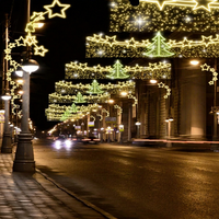 Luces Decorativas LED 2D Grandes para Postes de Calle, Impermeables, para Exteriores, con Motivos Navideños, Clasificación IP65 para Ciudades