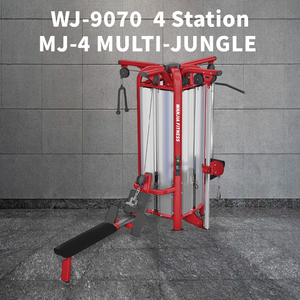 Macchina Multifunzione per Allenamento della Forza, Attrezzatura Commerciale per Palestra con Carico a Pesi, Stazione Fitness Multipla a 4 Postazioni - Product Image 3