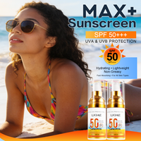 Crème solaire SPF50 de haute qualité, protection large spectre UVA UVB, légère, non grasse, absorption rapide, pour femmes