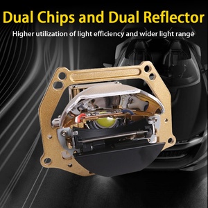 SANVI New Gold Appearance F50 3 Inch Bi LED Projector 115w Per Set 5500k Car Accessory Low Price Top Quality Factory Customized - Product Image 3