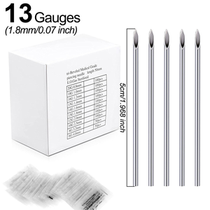 HadiyahBeauty Atacado 14G <span class=keywords><strong>16g</strong></span> 18g Descartável Body Piercing Agulhas Tatuagem Punção Agulha para Body Art Piercing - Product Image 1