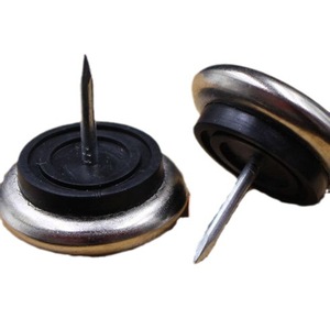 Roulettes de meubles antidérapantes avec pointe, capacité de charge 50 kg, fixation par tige, anneau en caoutchouc rigide, design minimaliste - Product Image 5