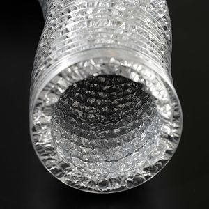 فتحة تهوية مجفف مرنة 4 بوصة لتكييف الهواء في الهواء الطلق أنبوب تسخين على النمط الصناعي - Product Image 3