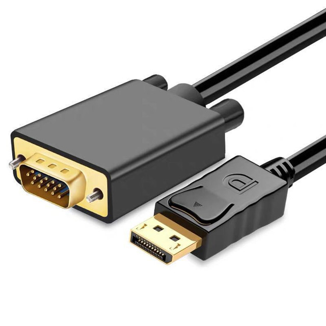 1.8m DisplayPort to HDTV DVI VGA Cable 3 Types Optional DP to 4K HDTV 1080P DVI VGA Monitor Adapter Converter for PC Laptop