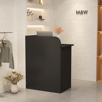 Bureau de réception GUANKAI en MDF style crème, forme oblongue, démontable et assemblable, usage commercial, petites boutiques, magasins de proximité, table de bar