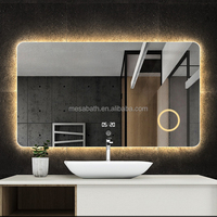 Hot Sale Hotel Wall Mounted Bath Smart Mirror Touch Screen Defogging Music Led Backlit Mirror Bathroom Vanity Mirror With Light