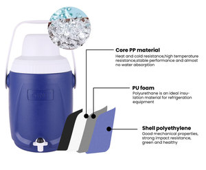 Custom <strong>5</strong> <strong>Gallon</strong> <strong>Water</strong> Cooler <strong>Jug</strong> Portable Cute Multifunctional Plastic Table <strong>with</strong> <strong>Faucet</strong> for Car <strong>with</strong> White Lid - Product Image 3
