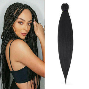 Extensions de cheveux humains malaisiens violets 24 pouces, 3 paquets, pré-étirées, teintes, double trame, tresses torsadées pour scène et soirée - Product Image 3