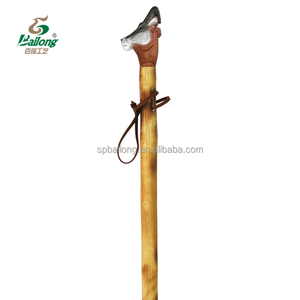 Bastone da passeggio all'aperto intagliato con testa di animale intagliato per bambini - Product Image 3