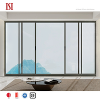 Ventanas Corredizas y Elevables de Aleación de Aluminio de Primera Marca con Marco Estrecho, Insonorizadas y con Diseño Gráfico para Sala de Estar
