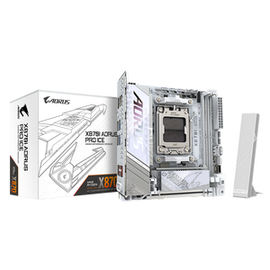 Mới Gigabyte x870i AORUS Pro Ice AM5 AMD 9000 CPU DDR5 usb4 cổng PCIe 5.0 Wifi 7 chơi game Bo mạch chủ X870 <span class=keywords><strong>ITX</strong></span> mothoerbaords - Product Image 1