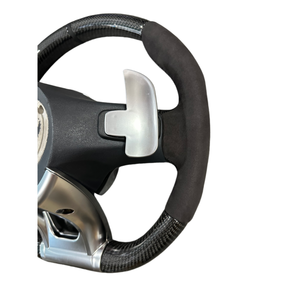 Volante Deportivo de 3 Brazos en Cuero y Fibra de Carbono Personalizado para Mercedes-Benz A/C/E/S/<span class=keywords><strong>G</strong></span>/CLS/ W177/W205/W213/W222/W464/W257 - Product Image 6