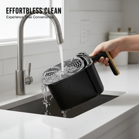 Friteuse à air 5L 1350W, four électrique multifonctions, appareils électroménagers intelligents portables avec protection contre la surchauffe, couleur personnalisée