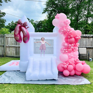 Castillo Inflable Blanco Pequeño para Niños, Brincolín para Bodas, Castillo Inflable Blanco para Saltar, Casa Blanca Pequeña para Niños - Product Image 5