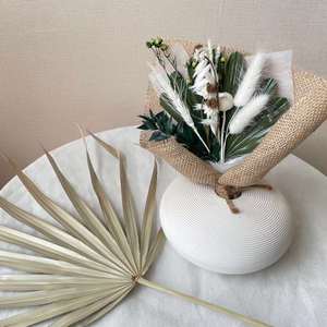 Nouveau conçu fleur séchée feuille d'éventail feuille de palmier séchée naturelle pour la décoration de fête de mariage Vase bureau maison Boho décor - Product Image 5