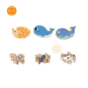 Riconoscimento della forma di legno giocattoli educativi in stile balena marina per bambini della prima <span class=keywords><strong>infanzia</strong></span> - Product Image 6