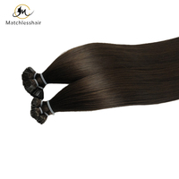 Vente en gros usine : Cheveux humains chinois vierges non traités, kératine, ondulation profonde lâche, pointe plate, pré-collés, sains, blond foncé