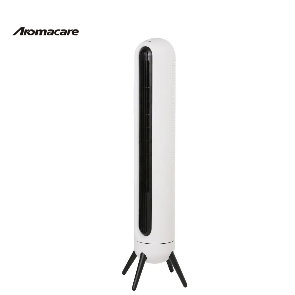 Aromacare 삼각대 지원 선풍기 원격 제어 받침대 타워 팬 3 단 진동 타워 팬