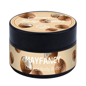 MAYFANCY Private Label idratante per la pelle secca illumina nutrire il burro per il corpo di karitè montato biologico raffinato dopo il bagno per le donne - Product Image 4