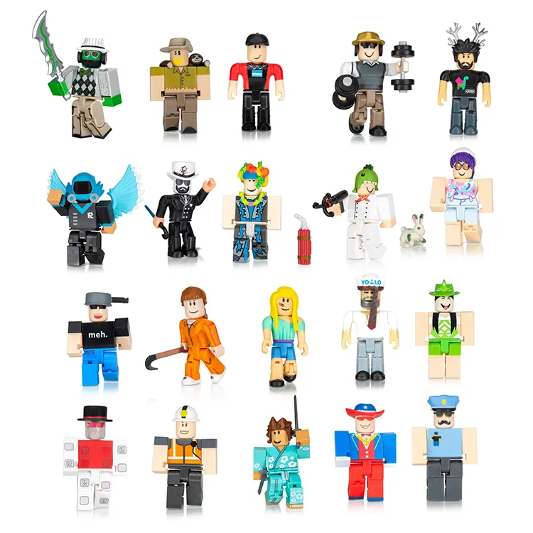 Zhoya New Coming Hot Sale 24 Pcs Action Characters Figure HandMade Model Doll Toys For Collection