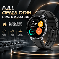 Montre connectée ronde SENBONO 1,32 pouce, plusieurs modes sportifs, réponse aux appels, notifications de messages, montre connectée de fitness IP68