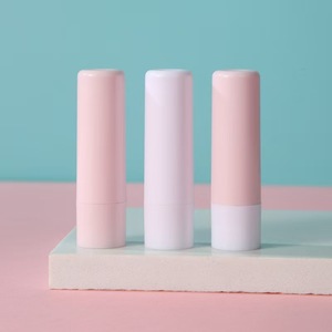 Tubos de brillo de labios cosméticos vacíos baratos de MOQ bajo para niñas lápiz labial de etiqueta privada 4G 5g 4,8G tubo de bálsamo labial blanco rosa - Product Image 5