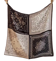 Écharpe longue en laine 70% personnalisée, motif géométrique à pois, accessoire de mode de luxe pour femmes, hiver, réversible, extensible dans quatre sens