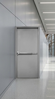 Portes coupe-feu en acier durable conformes aux normes canadiennes de sécurité incendie, adaptées aux immeubles de bureaux, aux écoles et aux appartements.