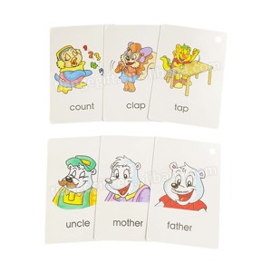 Cartes flash éducatives imprimées sur mesure pour enfants, cartes d'apprentissage de l'anglais BIG STEPS Mini avec reliure à anneaux - Product Image 5
