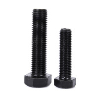 Baut dan Mur Hexagonal Hitam Din933 M6 Bouten M10 Tuerca Y Perno Fasteners M12 M13 Baut Hexagonal 18mm 80mm 8.8 Baut Kepala Hexagonal