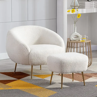 Fauteuil moderne en tissu Boucle à une place pour salon et appartement