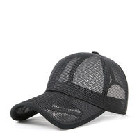 Gorra de Béisbol Personalizada de Malla Completa para Primavera/Verano, Unisex, Transpirable, Impermeable, con Protección UV, Ajustable, con Visera Larga y Letras, para Hombre y Mujer