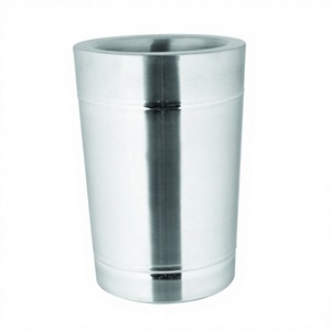 Enfriador de acero inoxidable de forma cónica para fiestas de Club, bodas, vino, cerveza y para champán, mango de cubo de hielo, grandes accesorios de Bar - Product Image 1