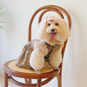 Robe à double couche à poitrine ouverte avec doublure en velours côtelé et polaire, adaptée aux chats et aux chiens, idéale pour l'automne, l'hiver, et - Product Image 2