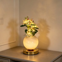 Lampu Meja LED Tulip Warna-warni Portable USB Type C Isi Ulang dengan Fitur Peredup Sentuh untuk Meja, Samping Tempat Tidur, Liburan, Natal