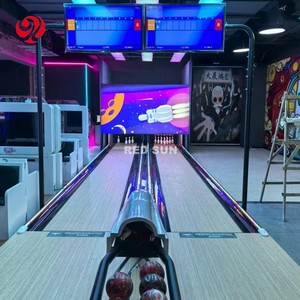 Máquina de Bolos Metálica Mini Duradera y Equipo para Pista de Bolos - Set de Entretenimiento Interior para Venta - Product Image 1