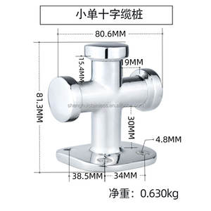 Borne <span class=keywords><strong>d</strong></span>'<span class=keywords><strong>amarrage</strong></span> marine simple en croix en acier inoxydable 316 pour bateau - Product Image 3