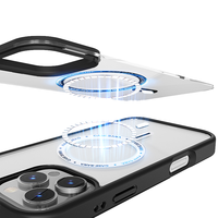 Coque de téléphone 2-en-1 en acrylique CK pour iPhone 18 17 Pro Max, transparente, imprimable, compatible avec la recharge sans fil, magnétique et amovible