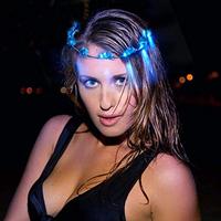 Nicro 7 pièces Nouveauté Accessoires Cheveux Lumineux en Plastique Couronne Fleurie Fille Fête Guirlande Lumineuse LED Fleur Halloween