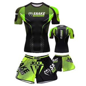 Traje de Entrenamiento de <span class=keywords><strong>Artes</strong></span> <span class=keywords><strong>Marciales</strong></span> <span class=keywords><strong>Sanda</strong></span> de Secado Rápido para Fitness y Combate con Logotipo Frontal Shorts de Boxeo para Entrenamiento Transfronterizo - Product Image 4