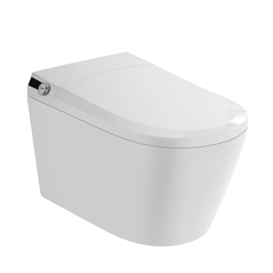 Toilette intelligente moderne en céramique blanche suspendue au mur placard à <span class=keywords><strong>eau</strong></span> intelligent télécommande P-Trap Siphon Flush pour salles de bains de luxe - Product Image 6