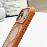 Casing Anti-Shock Desain Armor TPU+PC dengan Bingkai Kamera, Lapisan Karet Magnetik, Terlaris dan Ready Stock, Kompatibel untuk 17 Pro