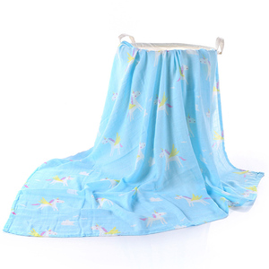 卸売新無地プリント竹綿幼児赤ちゃんモスリンスクエアおくるみ受信ラップブランケット - Product Image 5