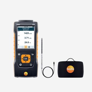 Nouveau détecteur de gaz CO2 portable Testo 440 d'origine allemande, analyseur de CO2 infrarouge, anémomètre thermosensible - Product Image 1
