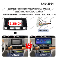 Cadre d'autoradio direct usine pour TOYOTA ESTIMA TARAGO 2006 – Cadre d'écran de voiture, cadre audio, cadre autoradio Android
